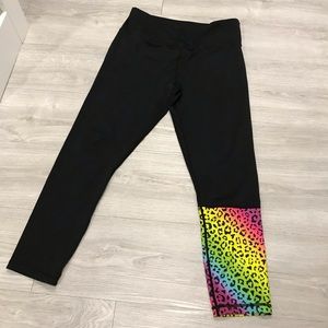 Rainbow leopard leggings